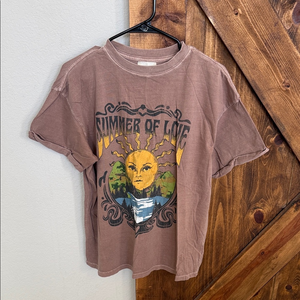 Altar'd State Brown Graphic Tee - Summer of Love